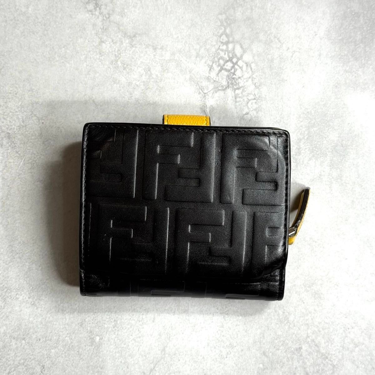 FENDI フェンディ / エフイズエンボスコンパクトウォレット 二つ折り