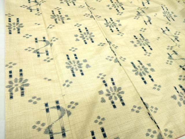 平和屋着物○上質な紬 藍 琉球絣文様 正絹 逸品 DAAS3832ps - メルカリ