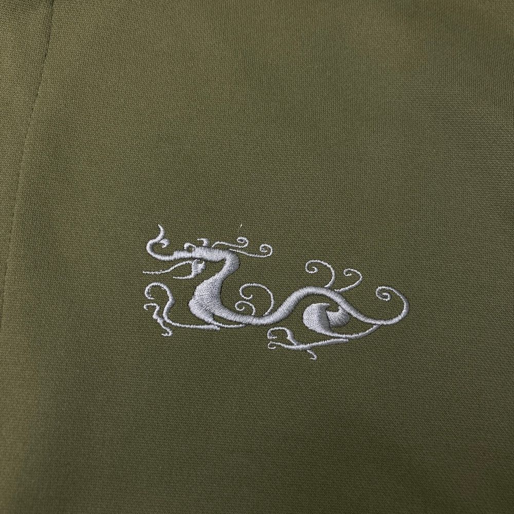 サイズ 3 DANCE WITH DRAGON ダンスウィズドラゴン フード付 裏フリース ジップジャケット カーキ系 240101524485 ゴルフウェア メンズ ストスト LLC-HASEGAWATOSO_COM