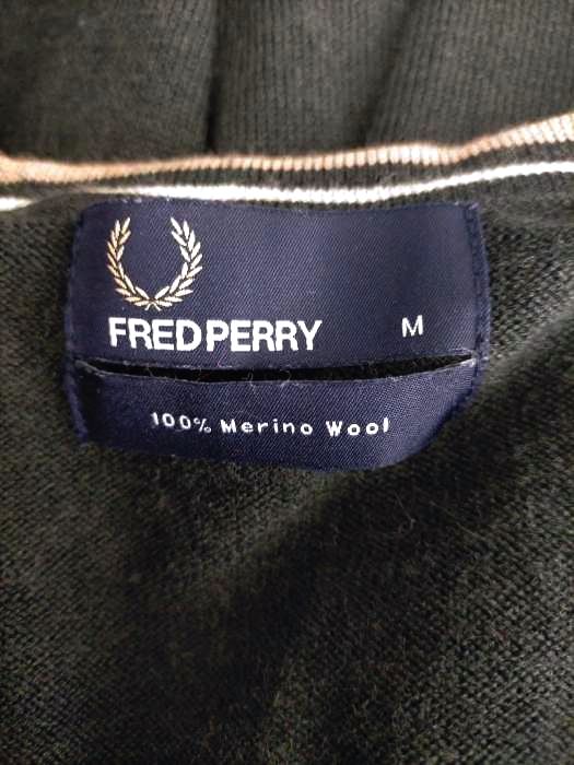 フレッドペリー FRED PERRY ウール Vネックニット メンズ JPN：M