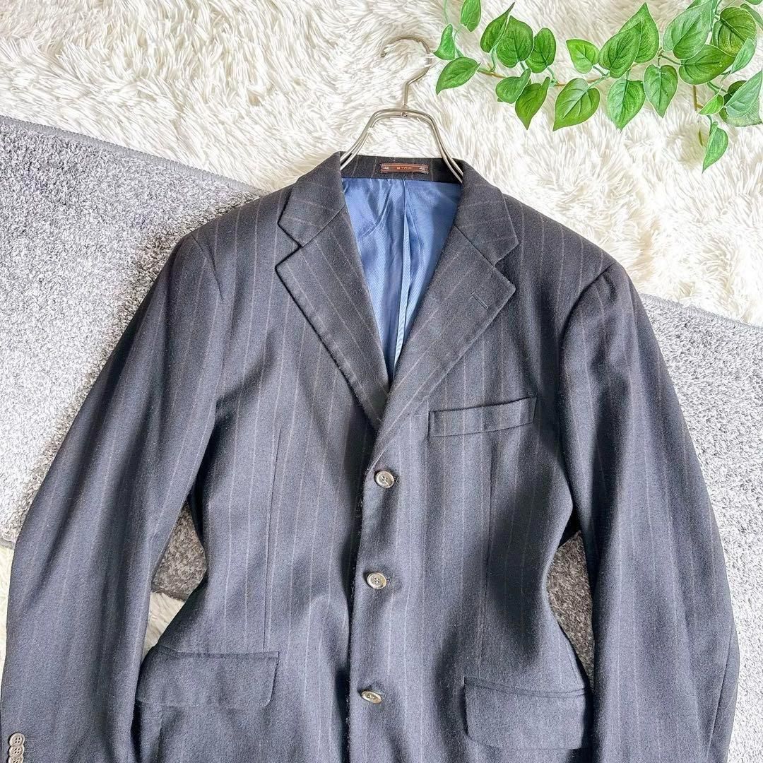 美品　ETRO 　エトロ　ブルーストライプ　 3ボタンジャケット　Sサイズ 楽天市場】エトロ etro（スーツ・セットアップ｜メンズファッション