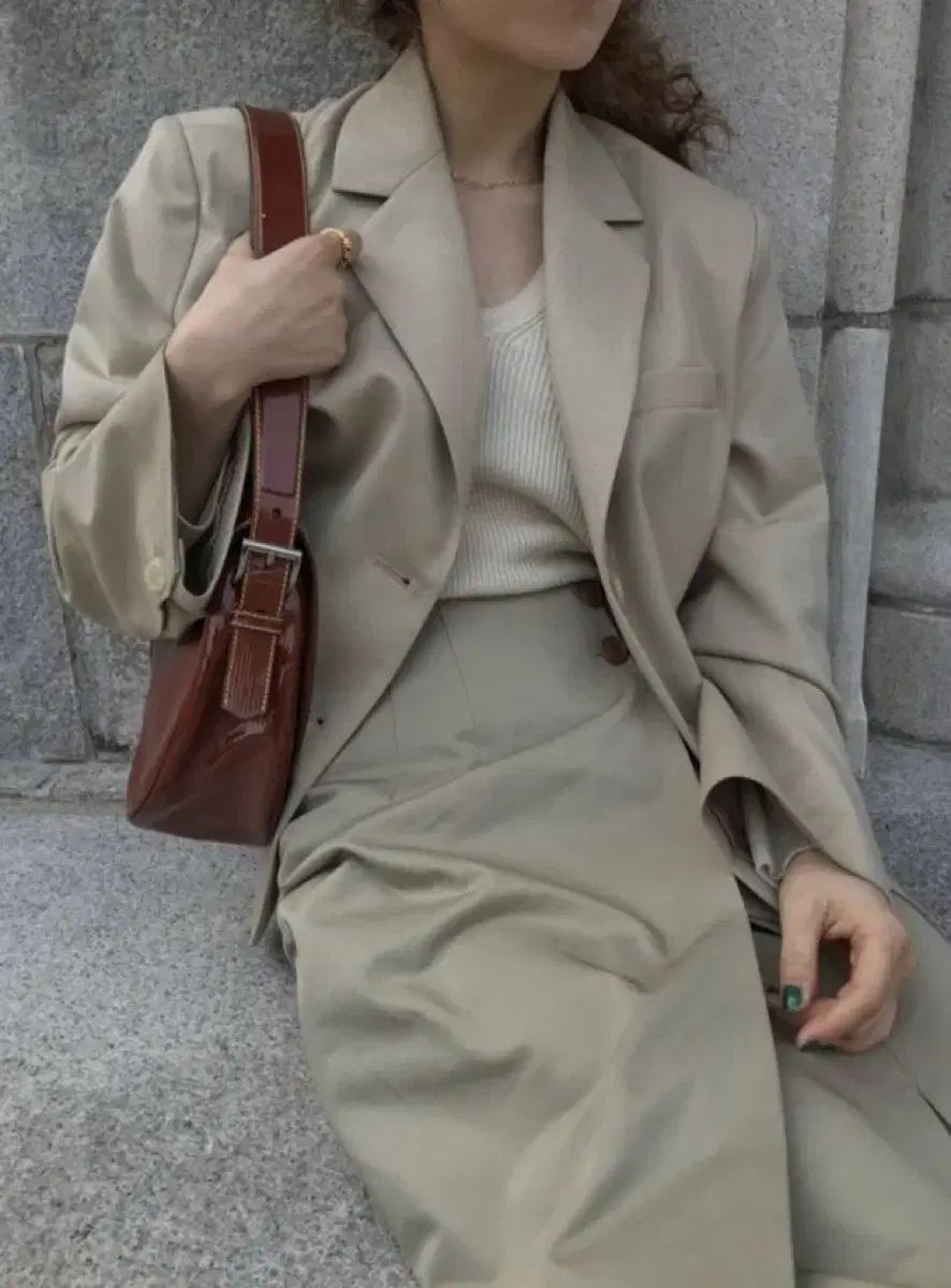 シエンヌ ボタン ラップスカート S