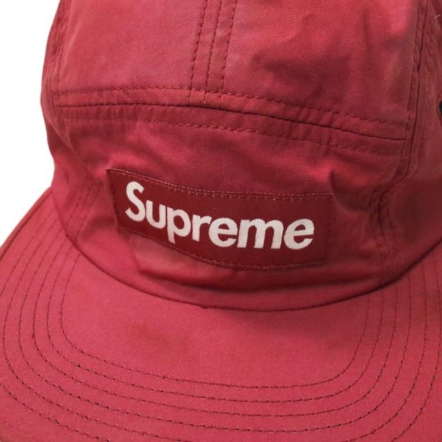 SUPREME シュプリーム アメリカ製 14SS Box Logo Side Zip Camp Cap ボックスロゴサイドジップキャンプキャップ ONE SIZE RED ジェットキャップ MADE IN USA 帽子【SUPREME】