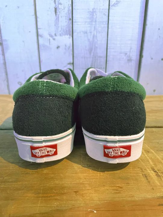 U.S VANS】Womens Comfycush Era／24／Terry Black/Dark Green