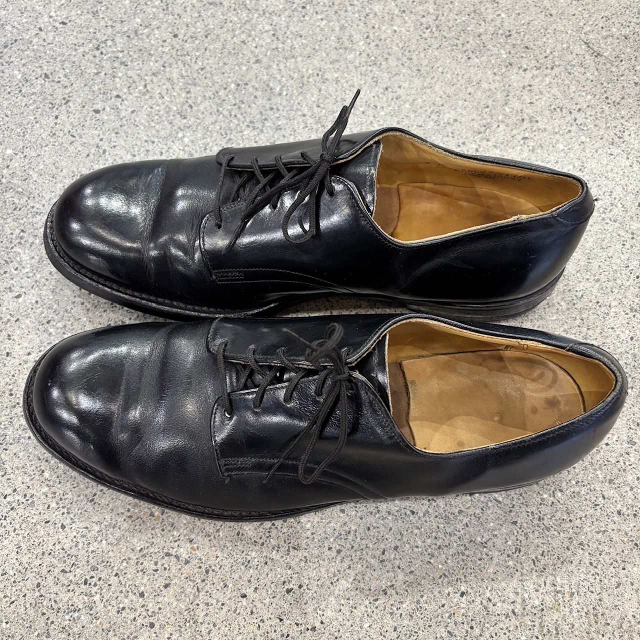 Military】80s US NAVY Leather Shoes 7R 