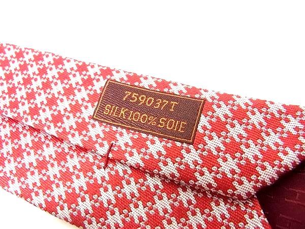 □新品□未使用□ HERMES エルメス シルク100% 総柄 ネクタイ ビジネス