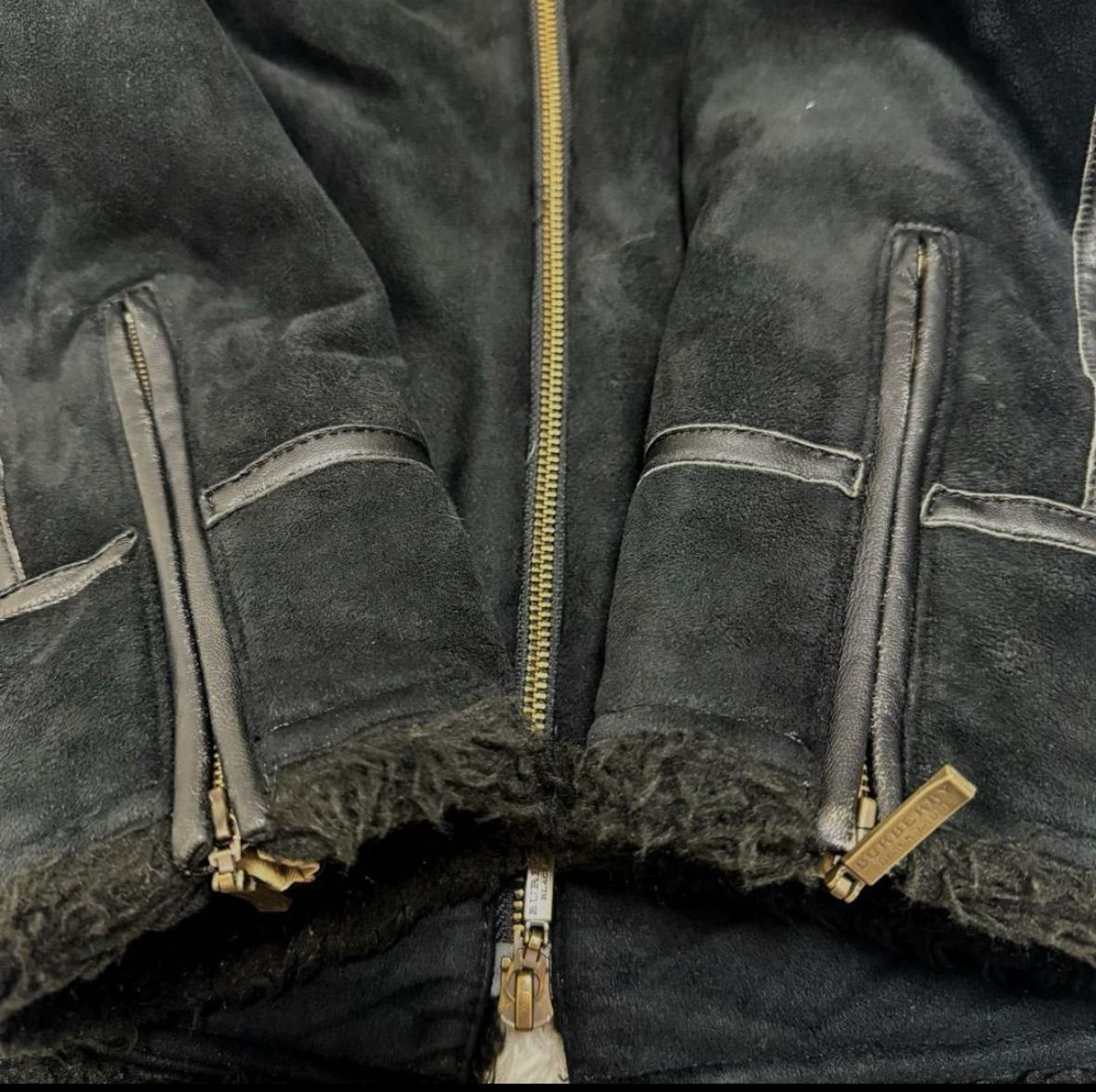 【美品】バーバリーブラックレーベル レザージャケット シングル M 羊革 ホース 希少】BURBERRY BLACK LABEL バーバリー ブラックレーベル