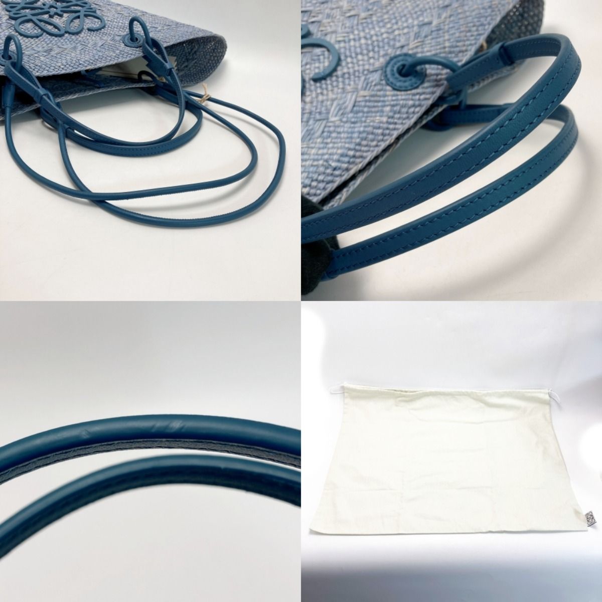 ロエベ アナグラムバスケット ミディアム ブルー 専用】LOEWE