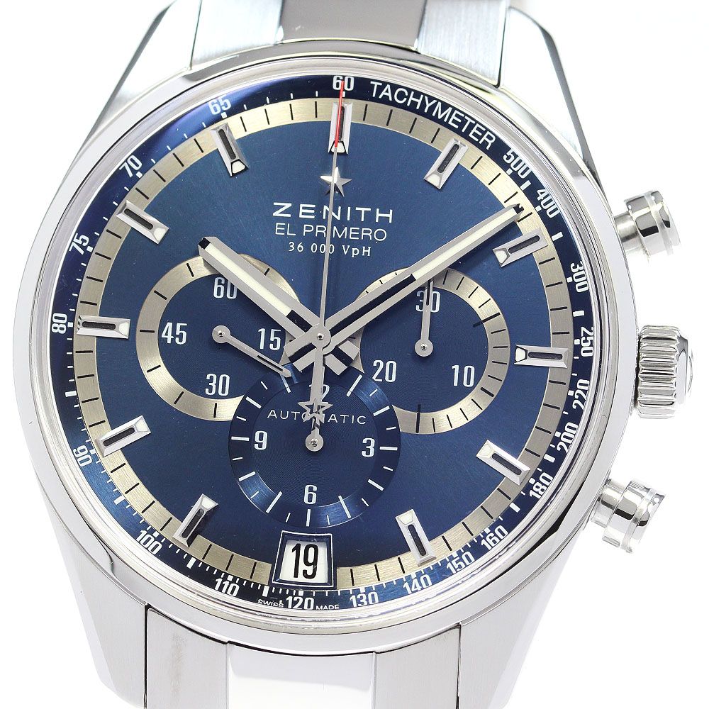 ゼニス ZENITH 03.2041.400/51.C496 エルプリメロ 36000VpH シャルルベルモ 世界1975本限定 自動巻き メンズ良品箱・保証書付き_863330