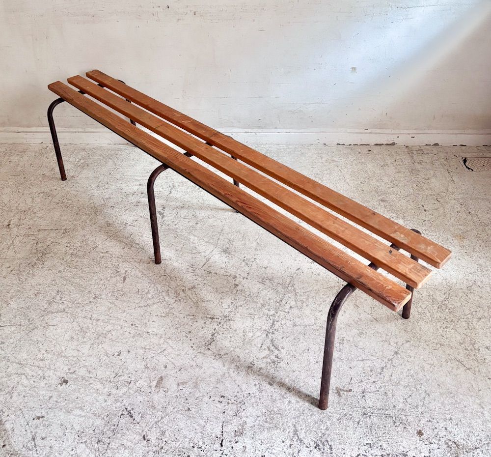 フランスヴィンテージパイントップベンチ1 アトリエカフェインテリアショップコーディネート店舗什器室建築内装空間室内装飾ガーデン園芸