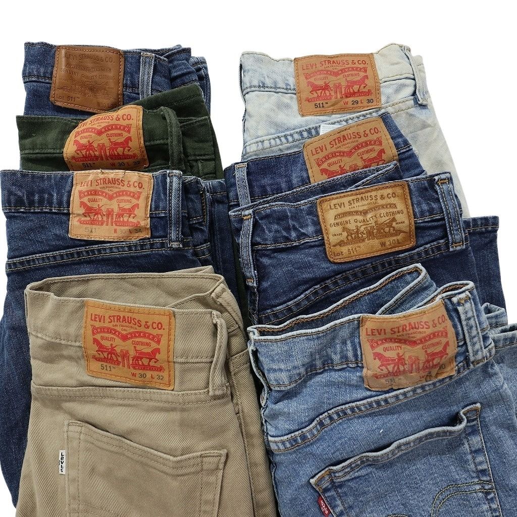 古着卸 まとめ売り リーバイス 511 デニム パンツ 8枚セット (メンズ  