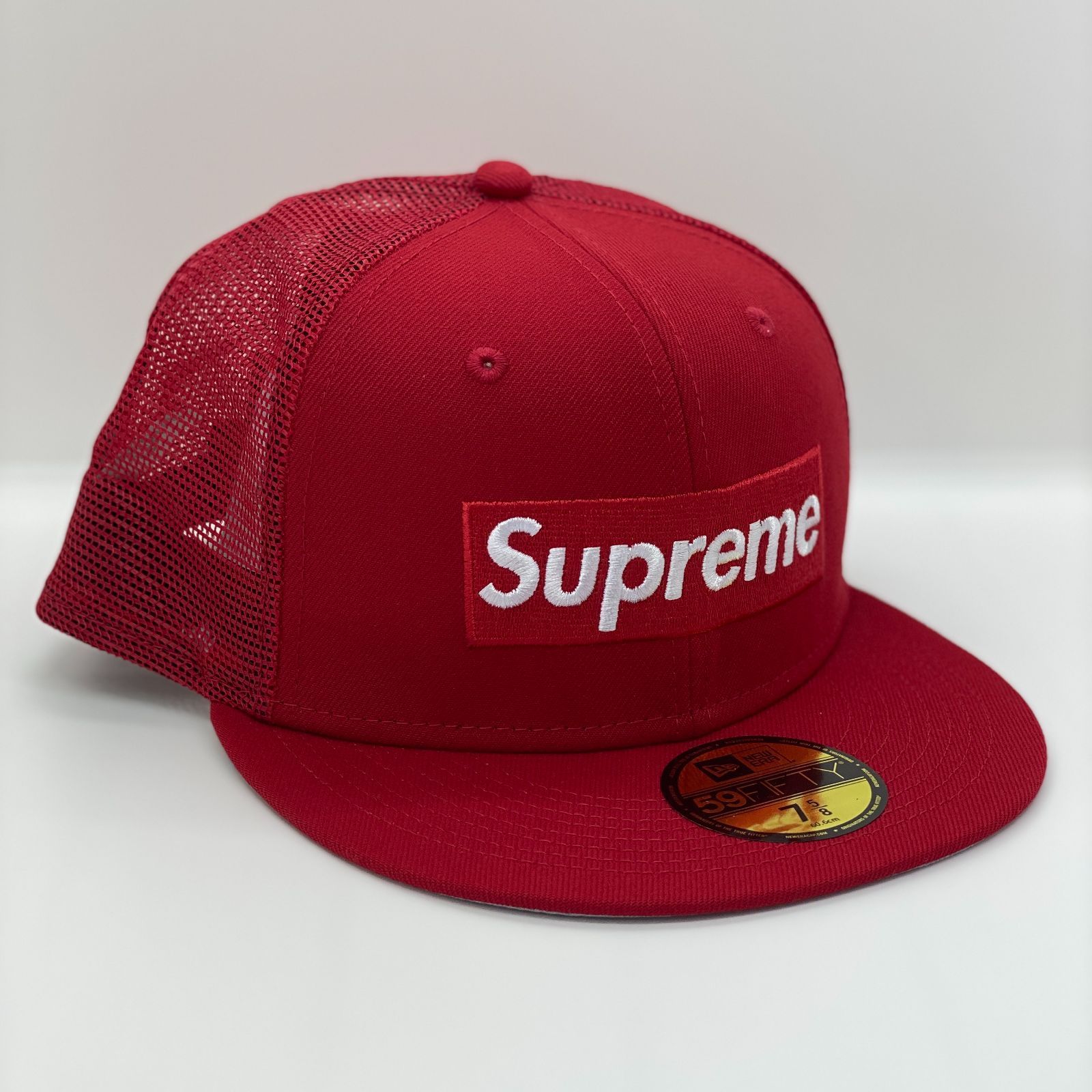 Supreme Box Logo Mesh Back New Era 7 Red - メルカリShops