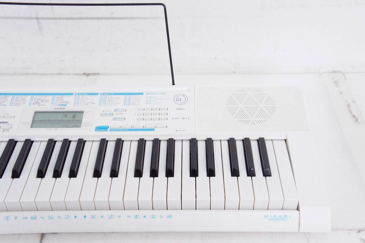 中古】CASIOカシオ 光ナビゲーションキーボード LK-311 電子