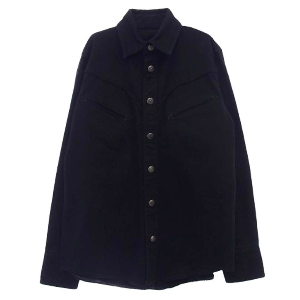CHROME HEARTS クロムハーツ 原本無 DENIM SHIRT バックフ ニー ホースシューボタン デニム シャツ ジャケット