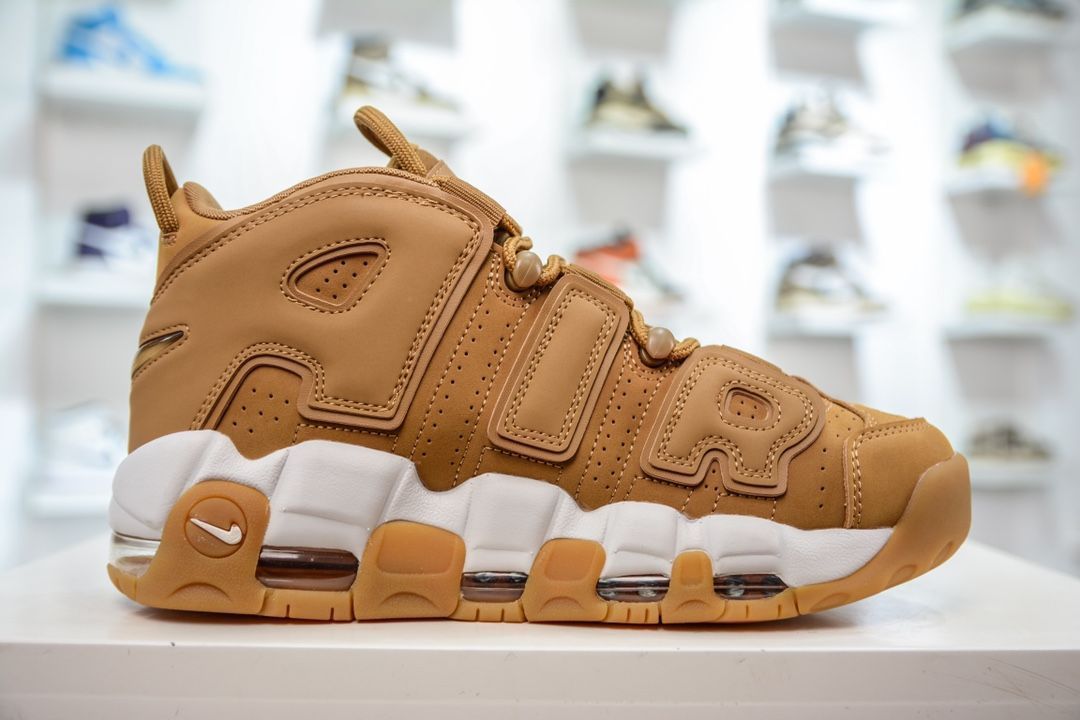 NIKE AIR MORE UPTEMPO '96 FLAX/FLAX-GUM LIGHT BROWN AA4060-200 ナイキ エア モア アップテンポ `96 フラックス/フラックス-ガム ライト ブラウン