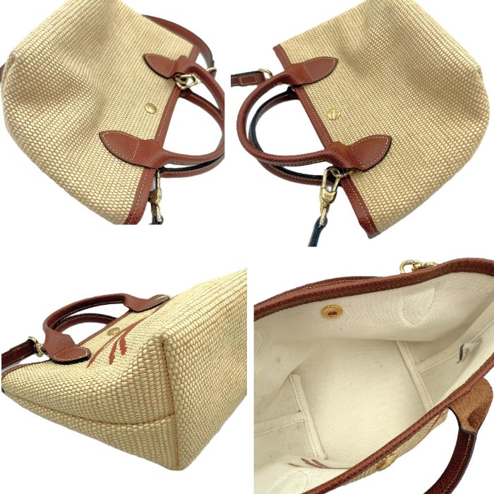 美品☆ロンシャンかごバッグ2way LONGCHAMP 【並行輸入品】 ロンシャン 2WAYバッグ かごバッグ