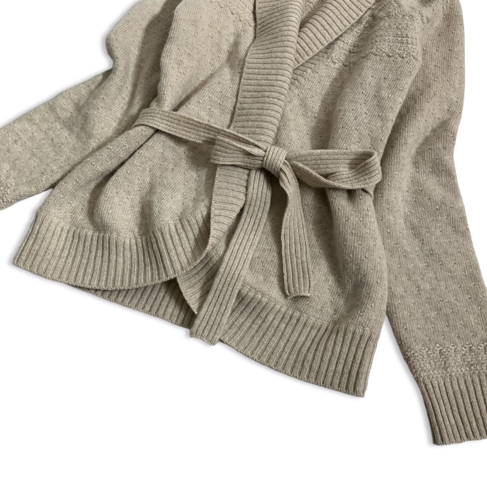 MaxMara マックスマーラ 白タグ カシミヤ カーディガン ニット ベルト