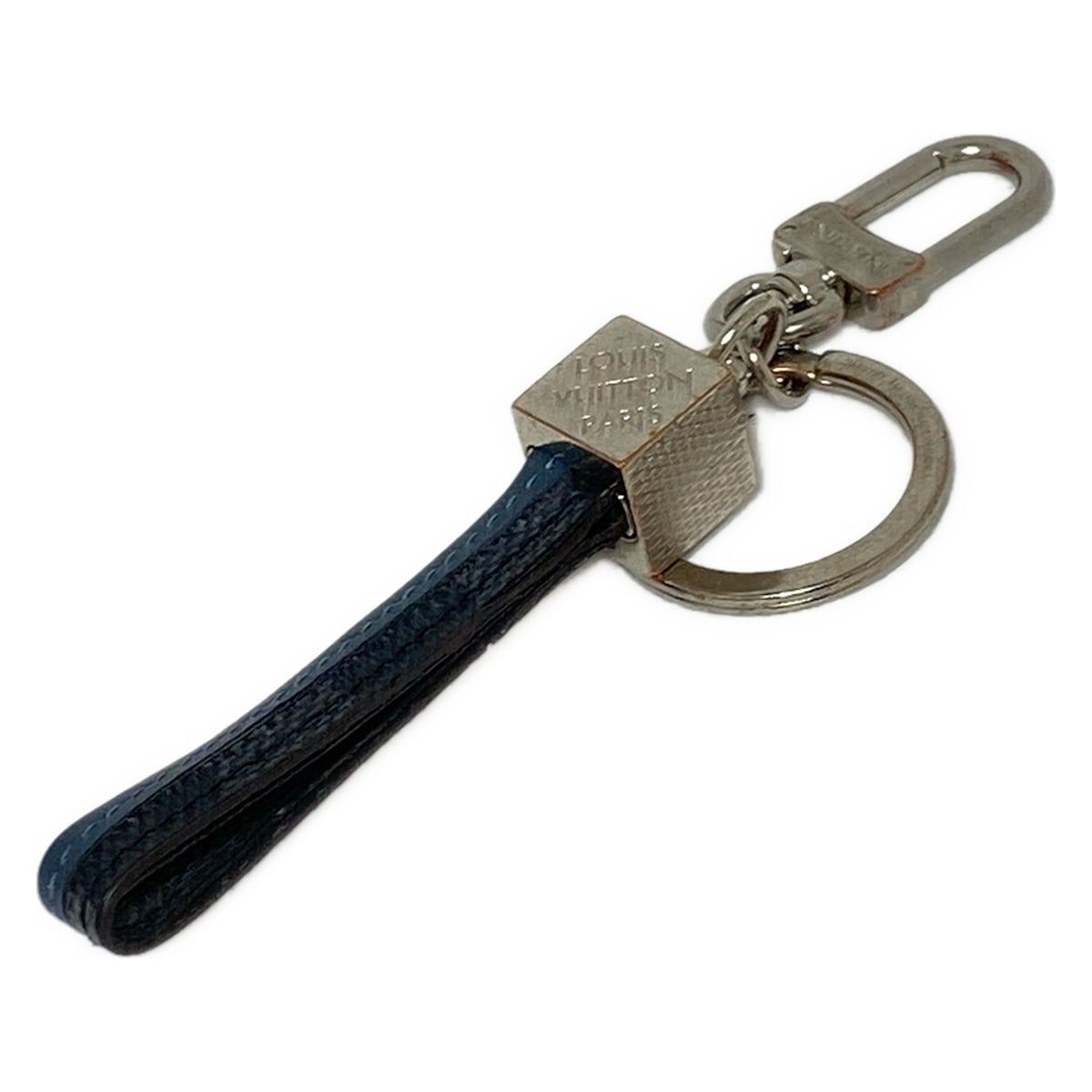 Louis Vuitton ブラックレザー キーホルダー Louis Vuitton