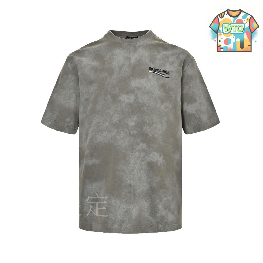 【今日特価】Balenciaga バレンシアガ 24ss コーラ刺繍ヌード染め T シャツ-3