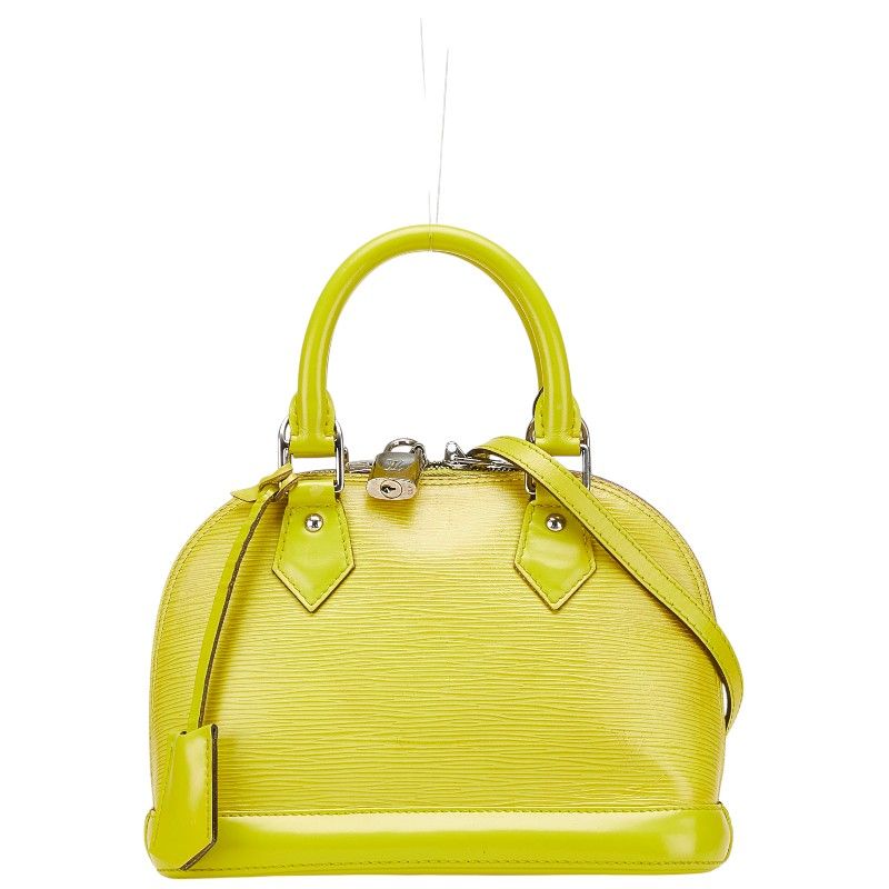 LOUIS VUITTON イエロー アルマBB エピレザー　ハンドバッグ ルイヴィトンLV×YK 草間彌生コラボ アルマBB 14127 黄