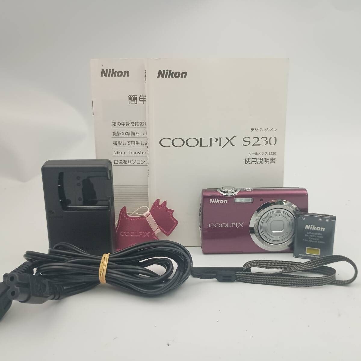 Nikon Coolpix S230 Compact DIGITAL Camera Purple ニコン