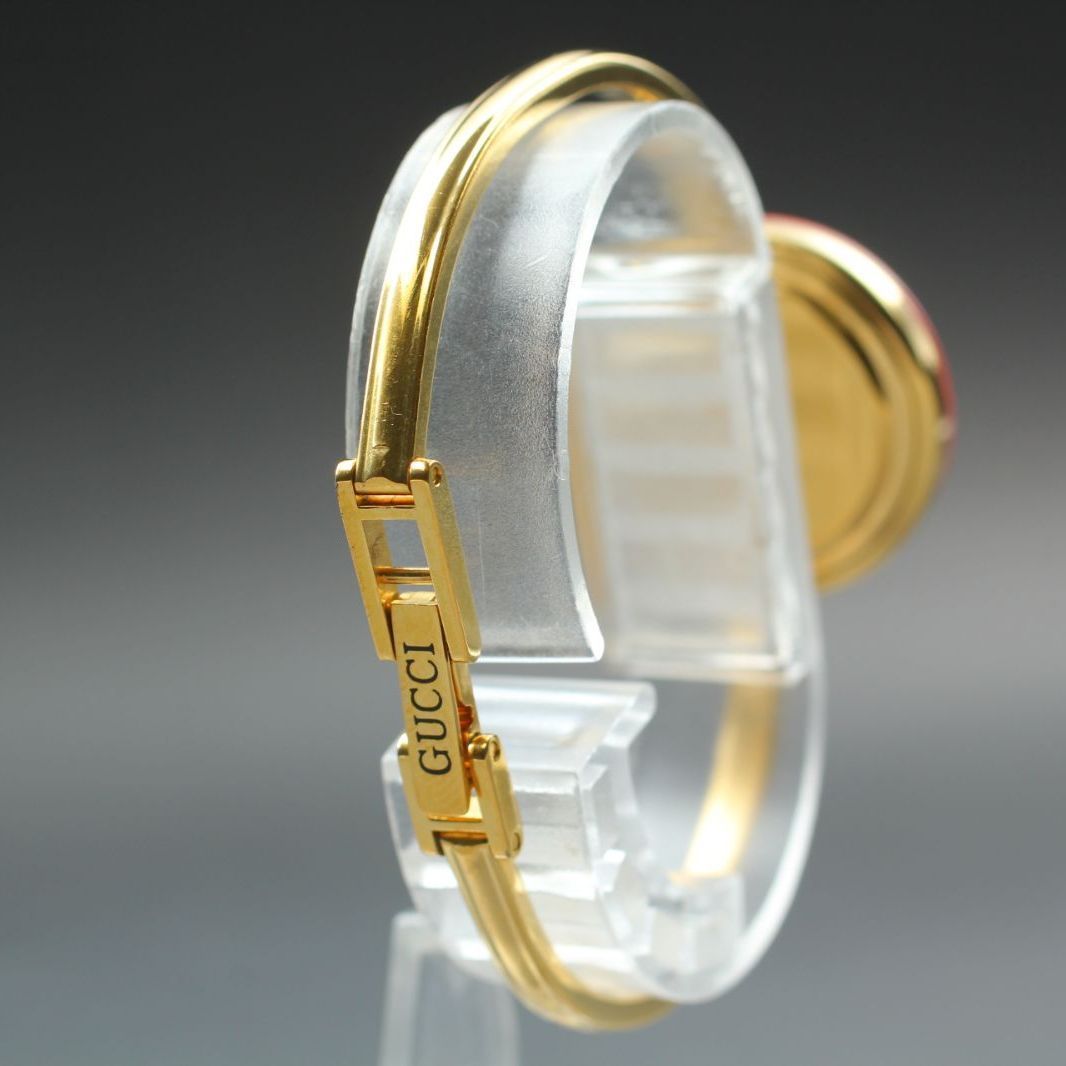 【美品】✨ GUCCI時計　タイムピース　 チェンジベゼル 109【美品】GUCCI Change Bezel Pink 11/12.2 チェンジベゼル