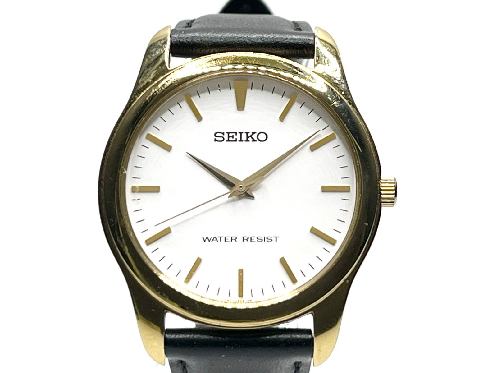 O367 可動 SEIKO セイコー 7N01-0DE0 腕時計 アナログ クオーツ 3針 ホワイト文字盤 社外レザーバンド SEIKO セイコー 7N01-0DE0 腕時計 アナログ クオーツ 3針 ホワイト文字