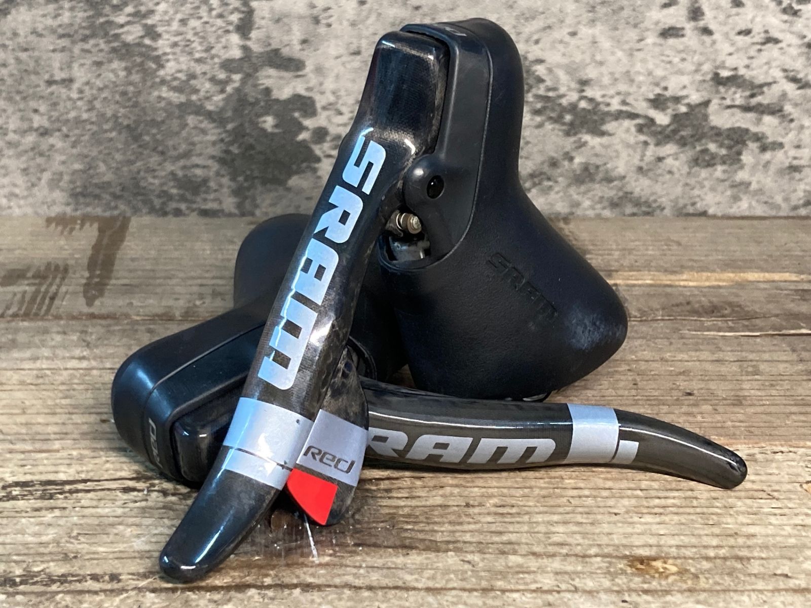 JN043 スラム SRAM レッド Red ダブルタップレバー 2x10S 左右セット