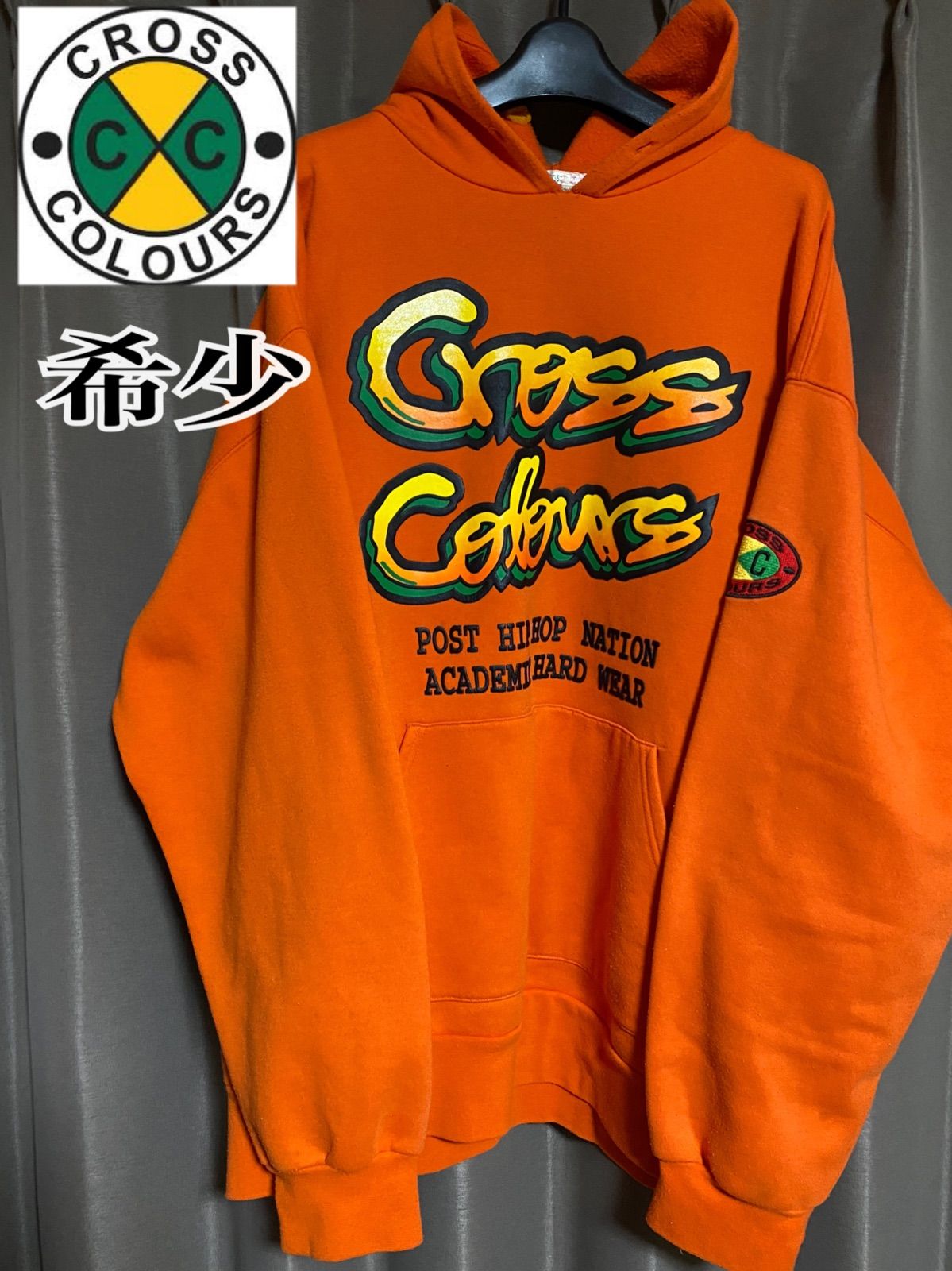 希少 cross colours クロスカラーズ ビックパーカー 90s - メルカリ