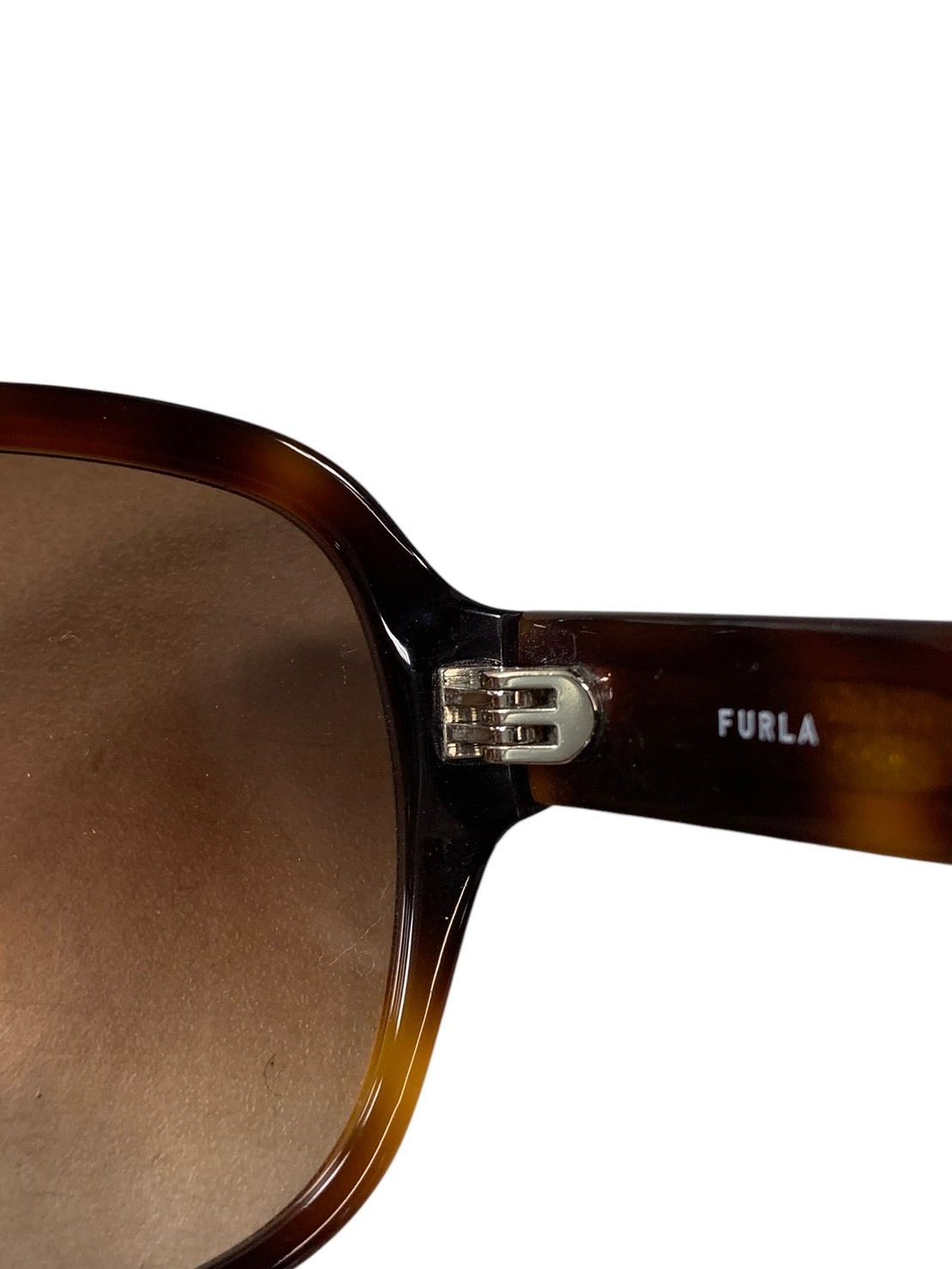 ♪1760 FURLA フルラ サングラス べっ甲柄 SFU705J 55▢17 中古