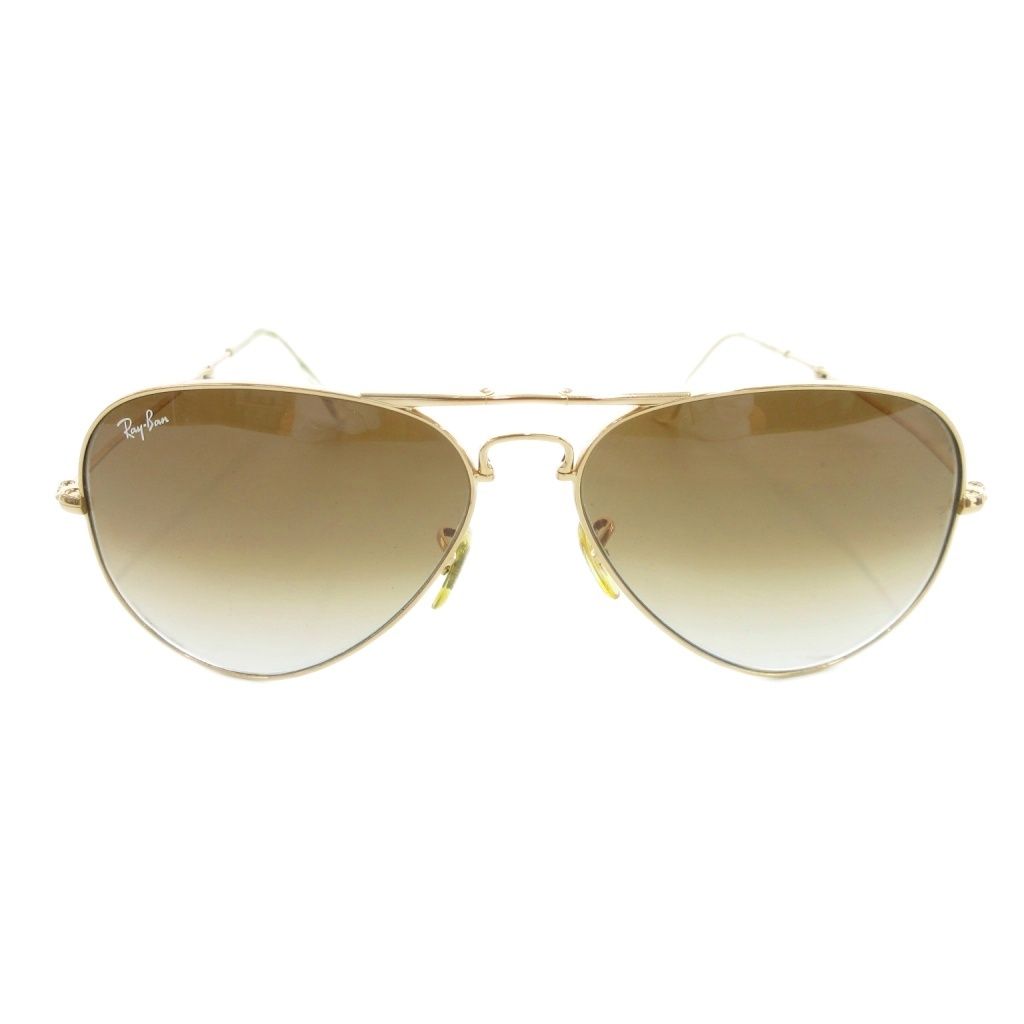 Ray-Ban ゴールド ティアドロップサングラス Ray-Ban レイバン ティアドロップサングラス・メガネ/62?14
