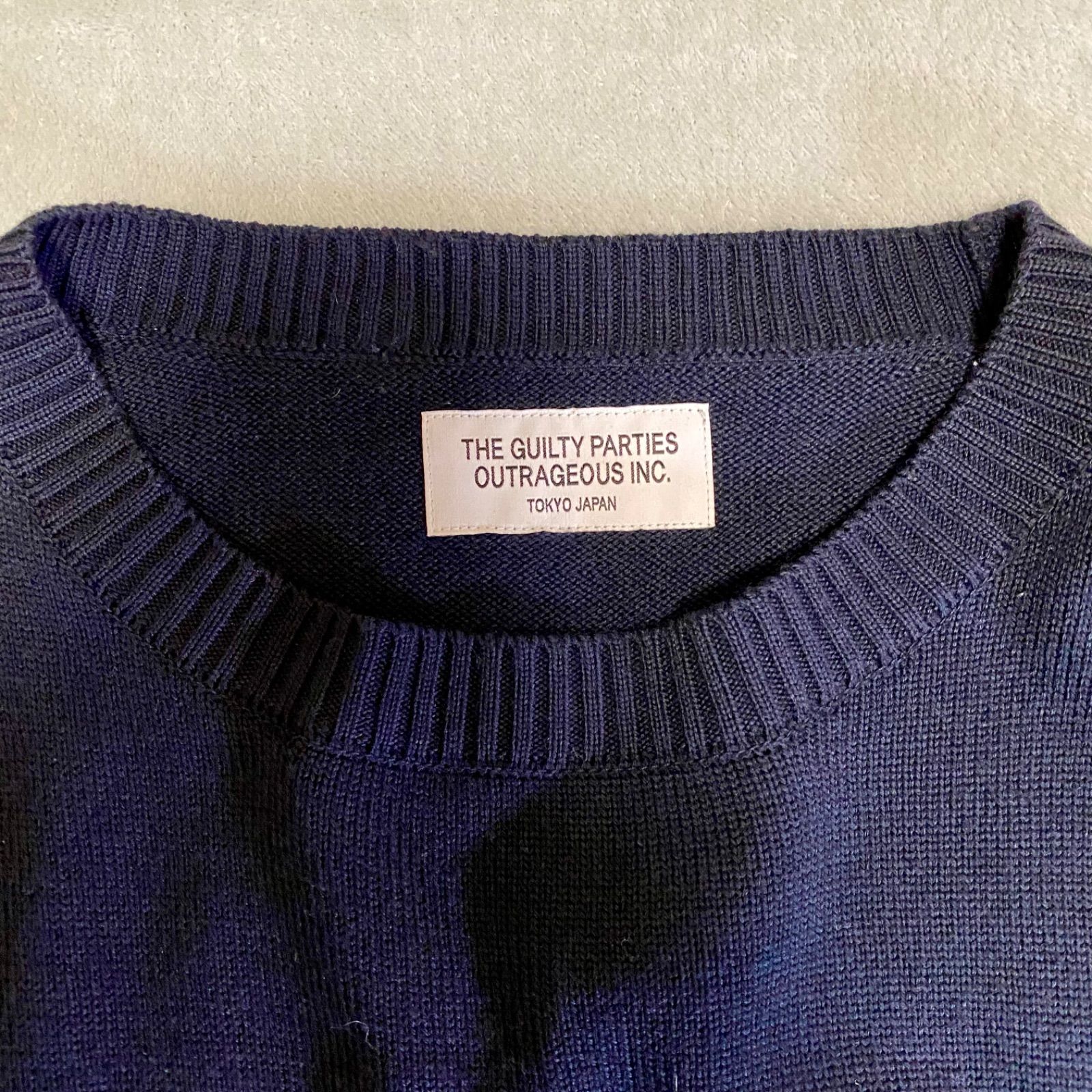 WACKO MARIA】ワコマリア 刺繍ニット 初期 THE GUILTY PARTIES 