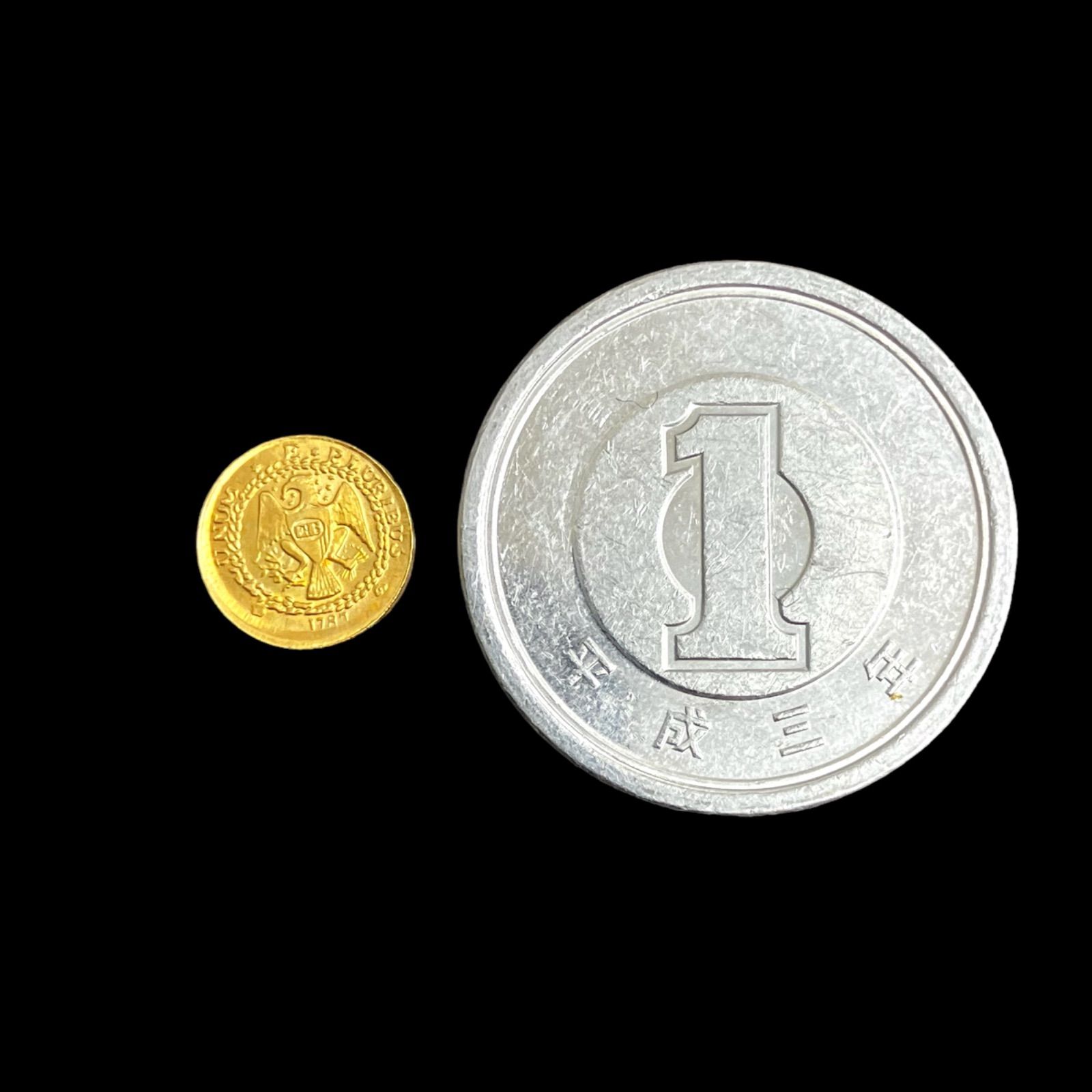 超希少⭐️超貴重】 ☆金貨超ミニレプリカ K18金保証 1787年