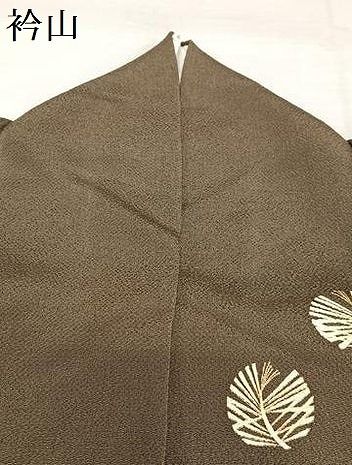 平和屋着物○上質な小紋 松 金彩 鬼しぼ縮緬 正絹 逸品 AAAY0101zg  