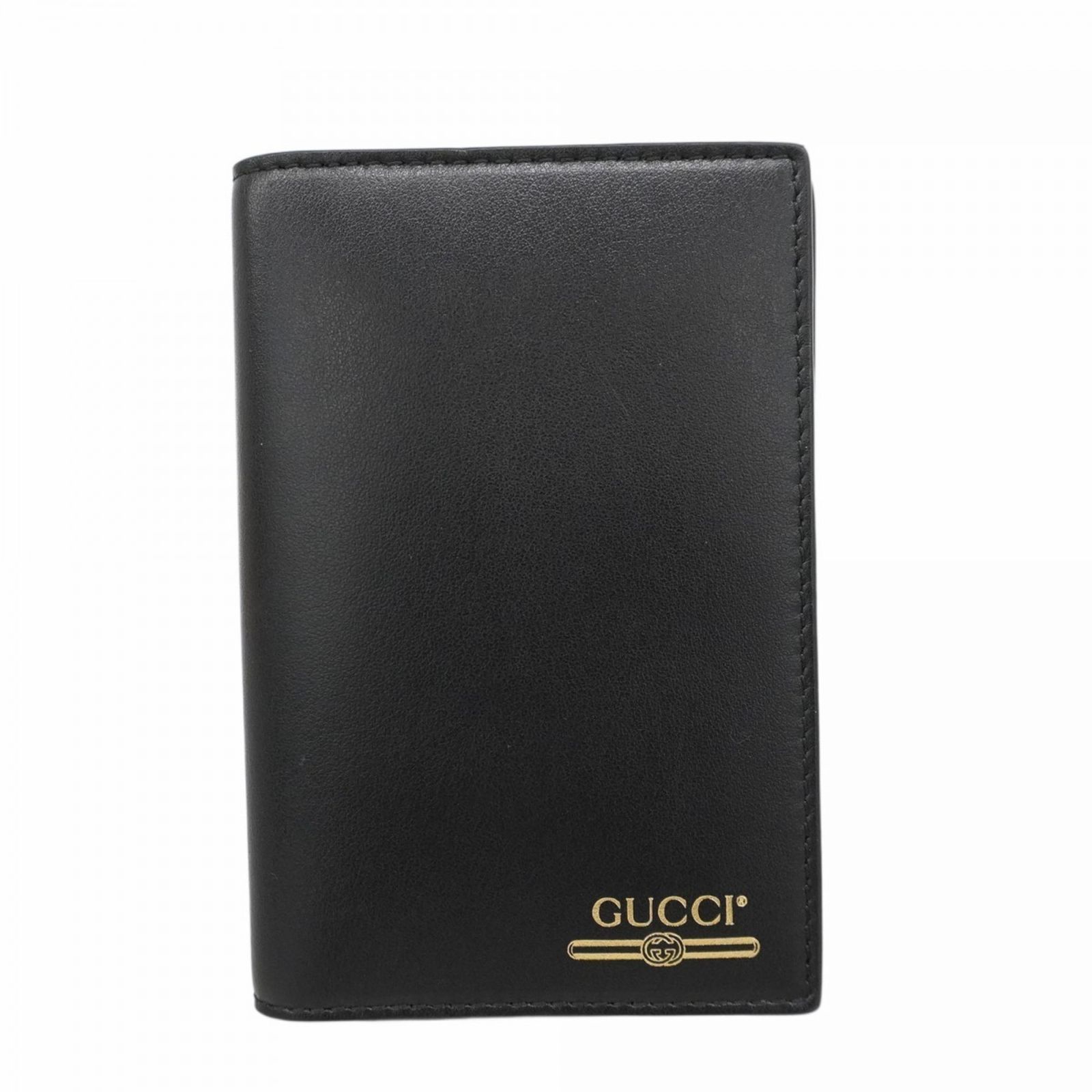 グッチ Gucci グッチ パスポートケース 547608 レザー ブラックメンズ