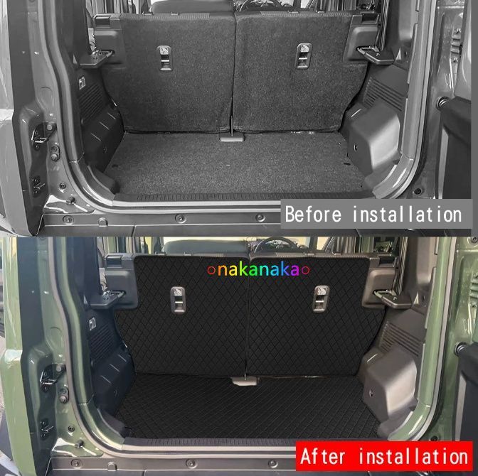 設計 スズキ ジムニー JB74 JC74 ノマード 用 レザー調 ラゲッジマット 防傷 耐磨耗