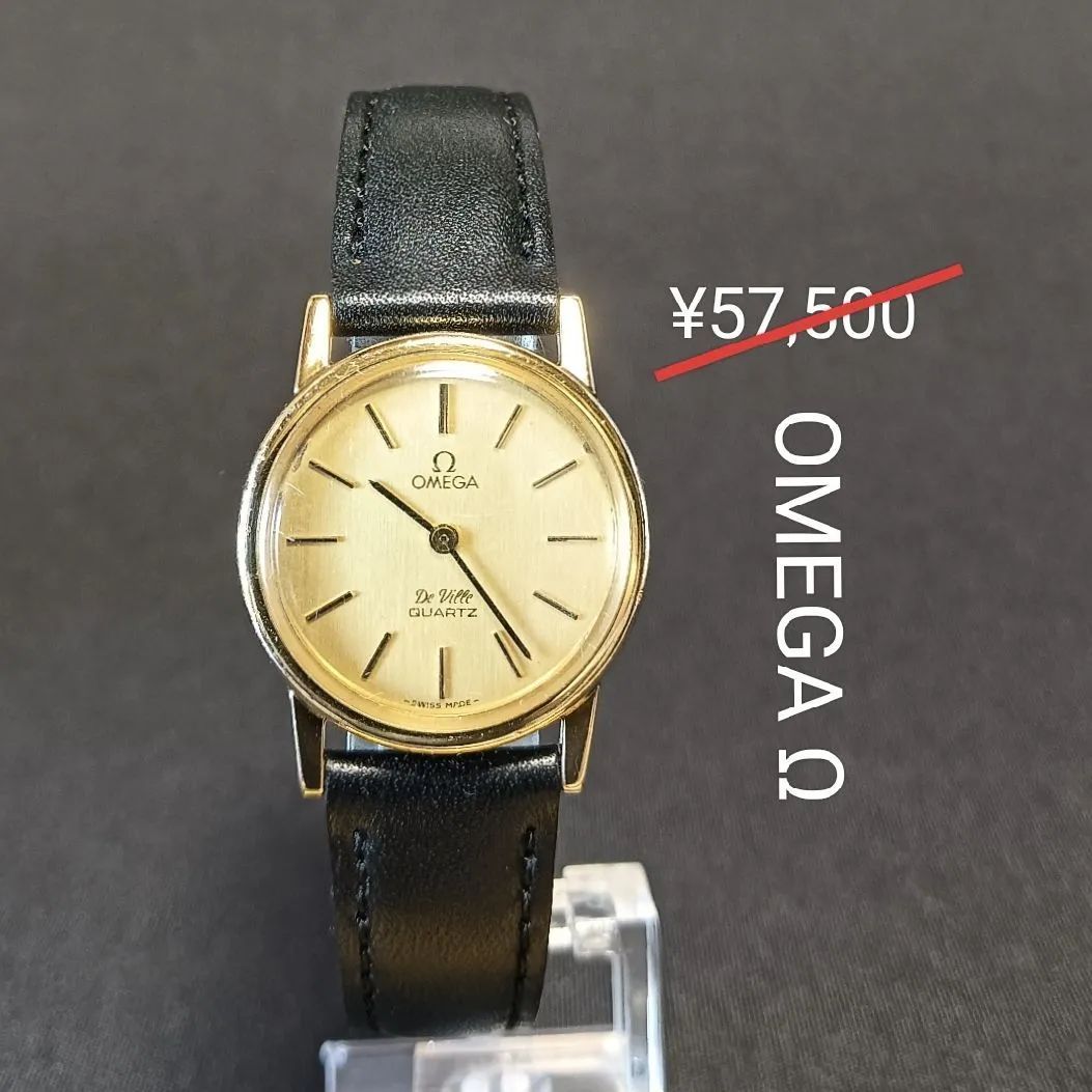OMEGAオメガΩデビル◇美品♪Qz○稼働良好レディース腕時計