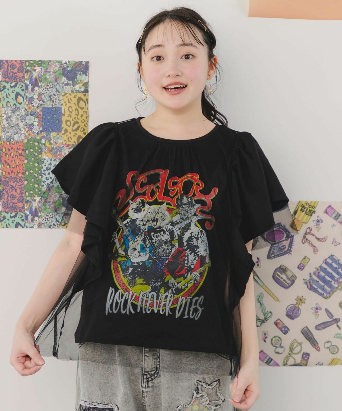 ロックなキャッツ柄