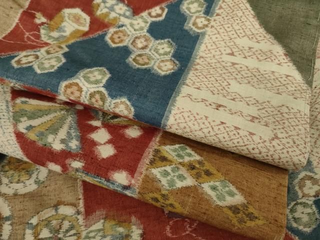 平和屋着物○小千谷紬 市松吉祥文 正絹 逸品 未使用 AAAX6959ck - メルカリ