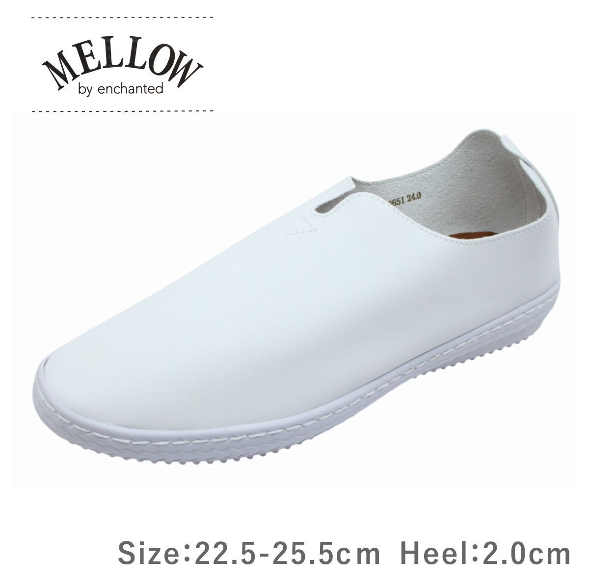 レディースシューズ MELLOW by enchanted + パンツ　計2点 enchanted スリッポン 「MELLOW」「魔法の靴」ソフトバブーシュ