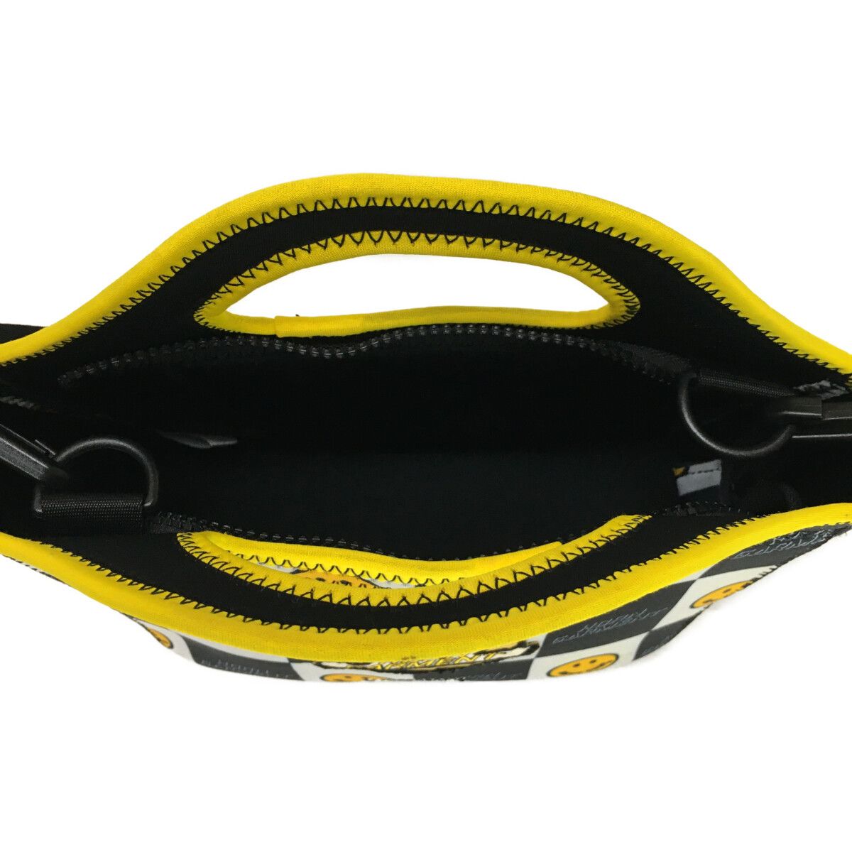 中古 ホーンガーメント HORN GARMENT カートバッグ 黒×白×黄