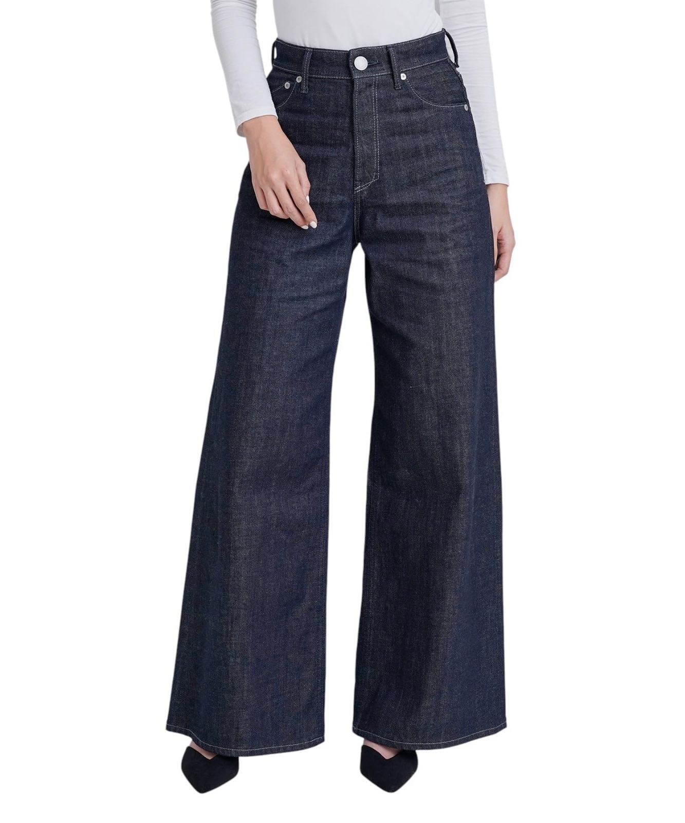 Size 25_Color OWI ヤヌーク ジーンズ ワイドフ Wide Flare レディース OWI