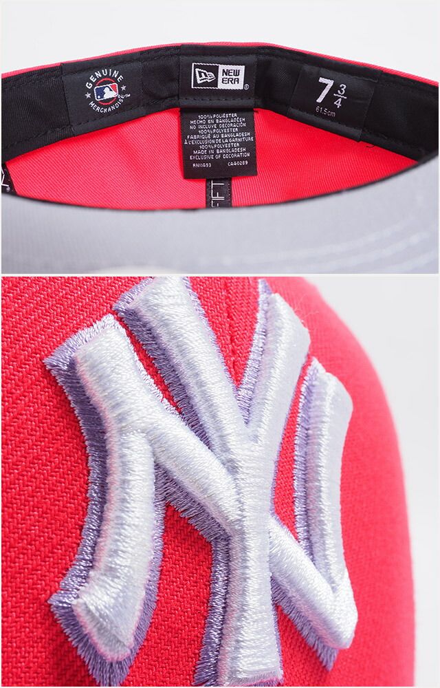 USモデル NEW ERA ニューエラ ニューヨーク ヤンキース 59FIFTY カラーパック アンダーバイザーグレー グレーブリム ツバ裏グレー ニューエラ キャップ BASIC メンズ 男性 レディース 女性 帽子 ハット FITTED 2T COLOR