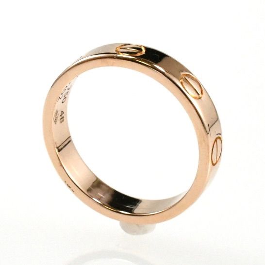 カルティエ ミニラブリング K18PG ピンクゴールド SIZE:48 AU750