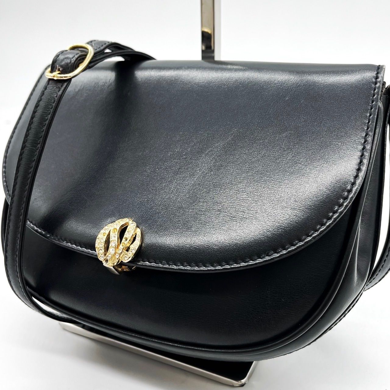 美品✨Bally バリー 2way ハンドバッグ カーフレザー ブラック BALLY