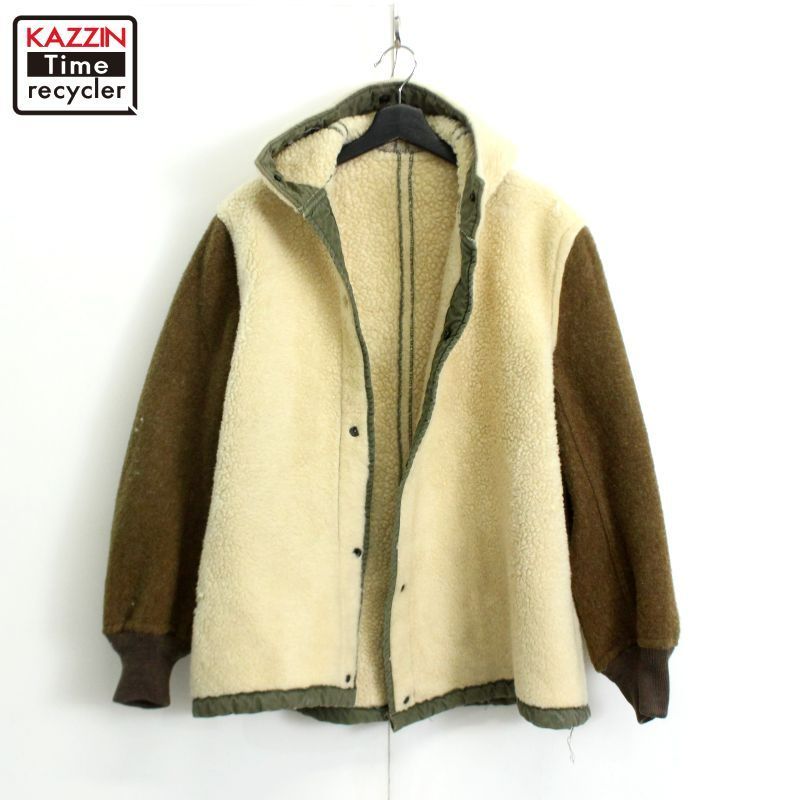 40s USA製 vintage U.S.ARMY M-47 パイルライナー ミリタリージャケット メンズ 表記Mサイズ
