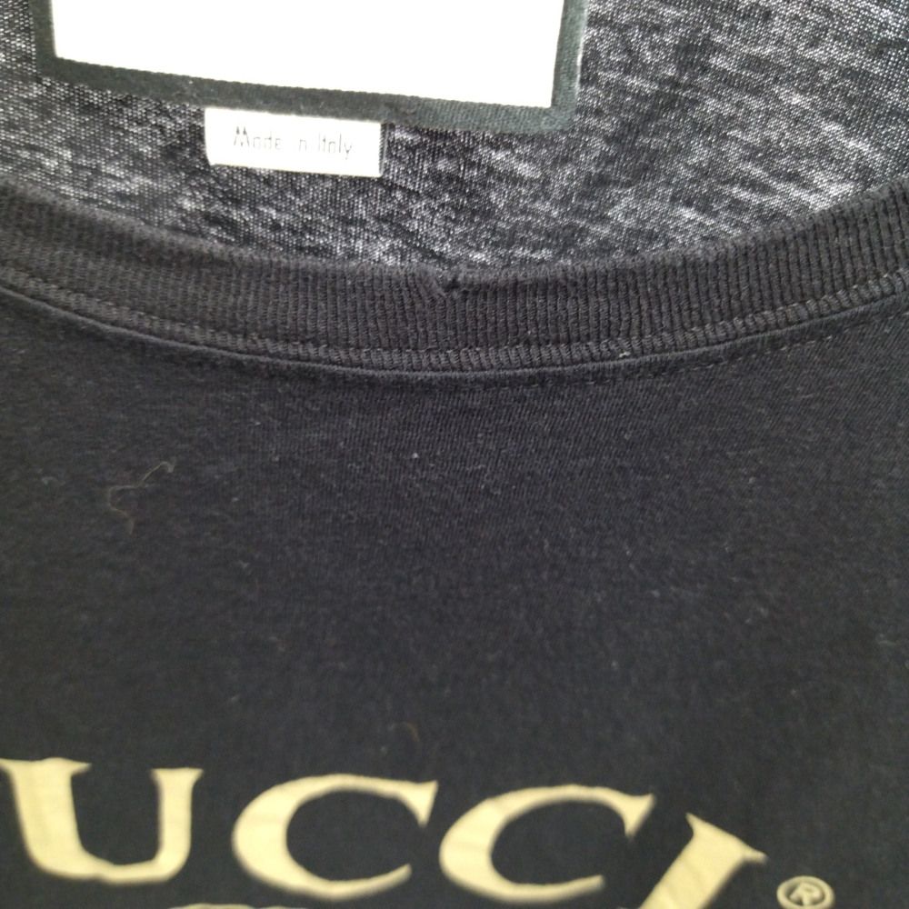人気SALESALE Gucci GUCCI グッチ 17SS オールドヴィンテージロゴ 半袖Tシャツ カットソー ブラック  440103-X3F05の通販 by BRINGラクマ店｜グッチならラクマ