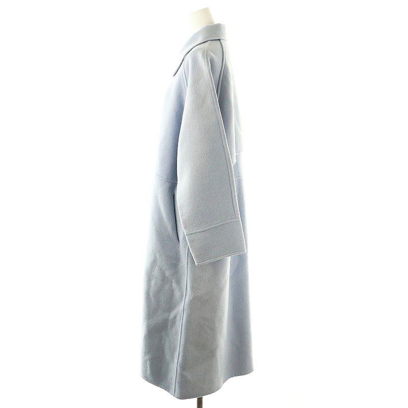 アンプレガント anplegant ウール ダウン ロングコート ロング S 青