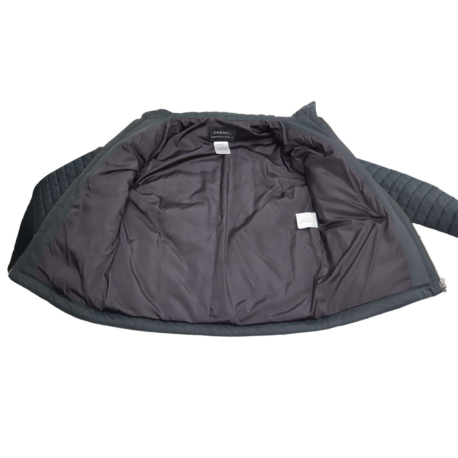 CHANEL シャネル IDENTIFICATION チョコバー中綿 ブルゾン アウター