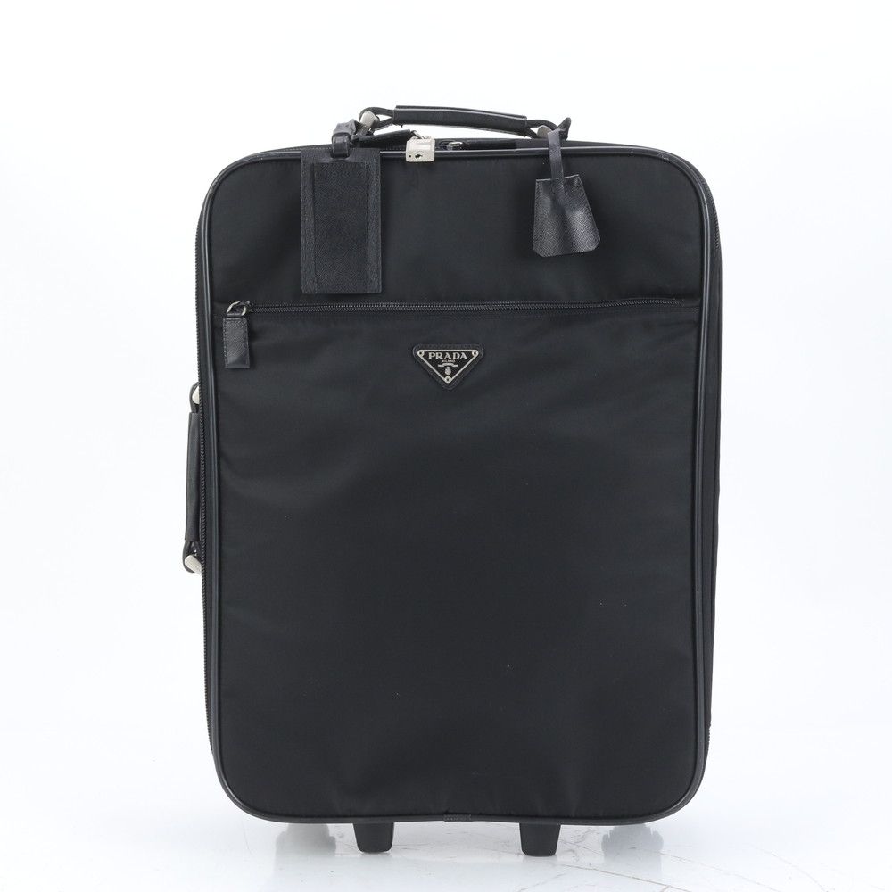 PRADA スーツケース キャリーケース ナイロン レザー 三角ロゴプレート